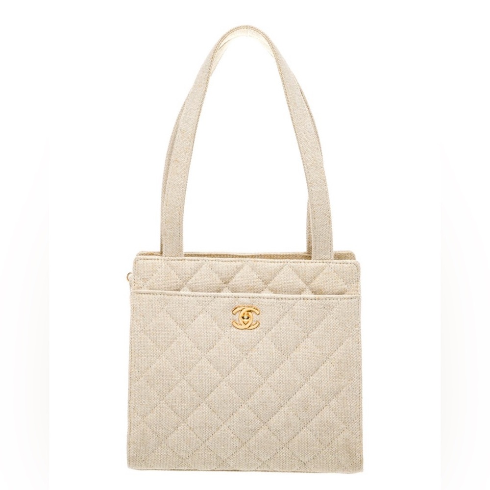 Vintage Chanel Linen handbag